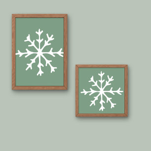 Kerstsneeuwvlok Poster