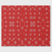 Kerstsneeuwvlok Vakantie  Cadeaupapier (Vlak)