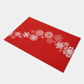 Kerstsneeuwvlokken Doormat Deurmat (Schuin)
