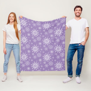 Kerstsneeuwvlokken Fleece Deken