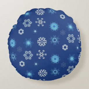 Kerstsneeuwvlokken in je bed rond kussen
