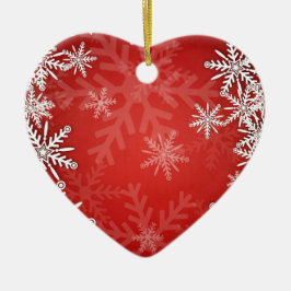 Kerstsneeuwvlokken Keramisch Ornament