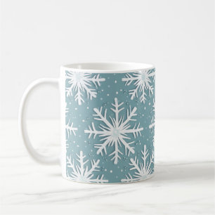 kerstsneeuwvlokken koffiemok