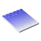 Kerstsneeuwvlokken Notitieblok (Schuin)