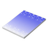 Kerstsneeuwvlokken Notitieblok (Gedraaid)