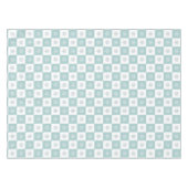 Kerstsneeuwvlokken op Mystery Light Blue en White Tafelkleed (Voorkant (Horizontaal))