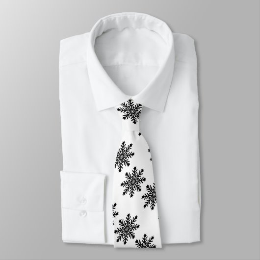 Kerstsneeuwvlokken op wit stropdas (Gebonden)