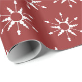 kerstsneeuwvlokken Verpakkingspapier Cadeaupapier (Rol Hoek)