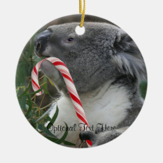 Kerstsnoe Cane Koala Keramisch Ornament