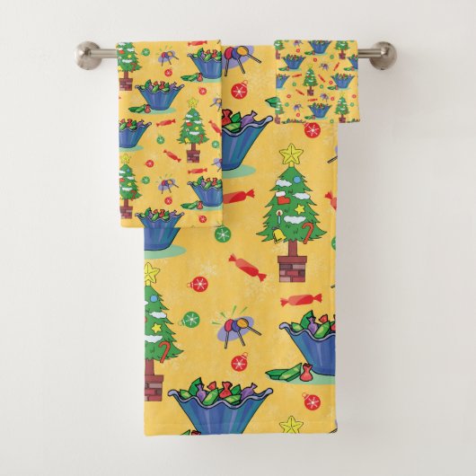 kerstsnoep bad handdoek (Insitu)