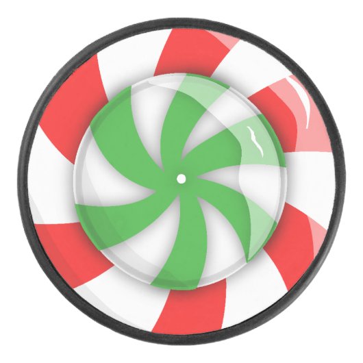 kerstSnoep Hockey Puck (Voorkant)