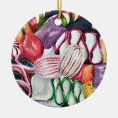 kerstSnoep Keramisch Ornament (Voorkant)