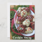 kerstsnoep met lint en groen kaart (Voorkant)