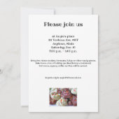 kerstsnoep met lint en groen kaart (Achterkant)