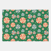 kerstSnoep Retro Inpakpapier Vel (Voorkant)