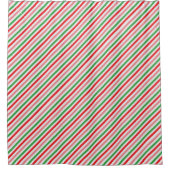kerstSnoep Stripe Douchegordijn (Voorkant)