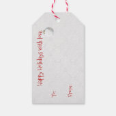 kerstsnoepje cadeaulabel (Achterkant)