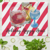 kerstsnoepje, gelukkig uur theedoek (Gevouwen)