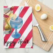 kerstsnoepje, gelukkig uur theedoek (Quarter Fold)