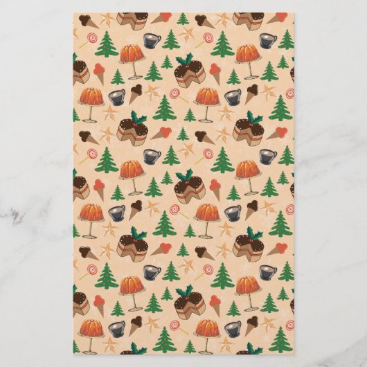 kerstsnoepjes briefpapier (Voorkant)