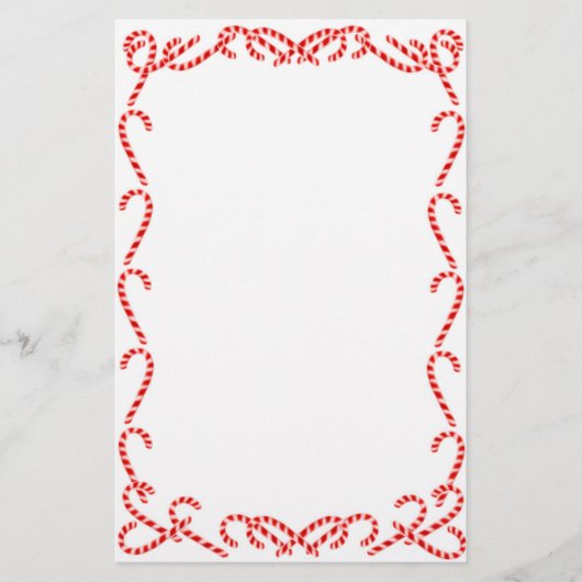 kerstsnoepjes briefpapier (Voorkant)