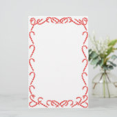 kerstsnoepjes briefpapier (Staand voorkant)