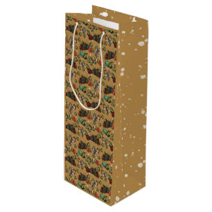Kerstsnoepjes- Coco (Kleur) Wijn Tas Cadeautas