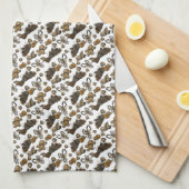 Kerstsnoepjes- Coco (vast) grote cadeautas Theedoek (Quarter Fold)