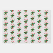 kerstsnoepjes en Holly Inpakpapier Vel (Voorkant)