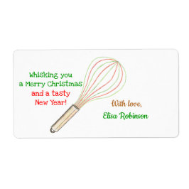 Kerstsnoepjes Label / Bak Label (rood groen)