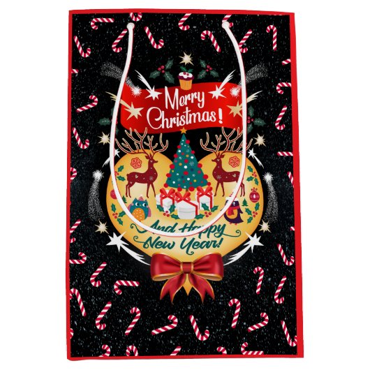 kerstSnoepjes Medium Cadeauzakje (Voorkant)