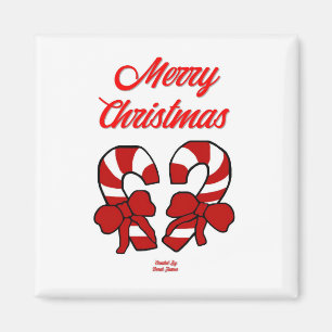 kerstsnoepkanaalplein 2 inch Magnet Magneet