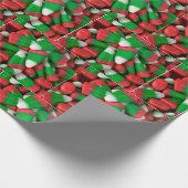 kerstsnoepmaïs cadeaupapier (Hoek)