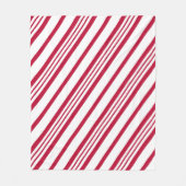 kerstsnoepriem fleece deken (Voorkant)