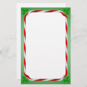 kerstsnoepriet briefpapier (Voorkant / Achterkant)