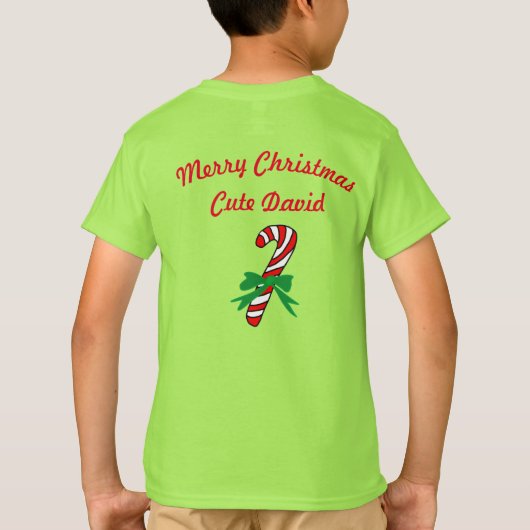 kerstsnoepriet - David Kinderen Basic T-Shirt (Achterkant)