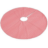 kerstsnoepriet in kerstrood fleece kerstboom rok (Gekanteld)