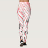 kerstsnoepriet Snowflakes Spandex-Leggings Leggings (Achterkant)