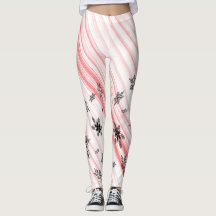 kerstsnoepriet Snowflakes Spandex-Leggings