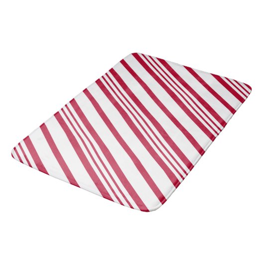 kerstsnoepriet Stripe Badmat (Gekanteld)