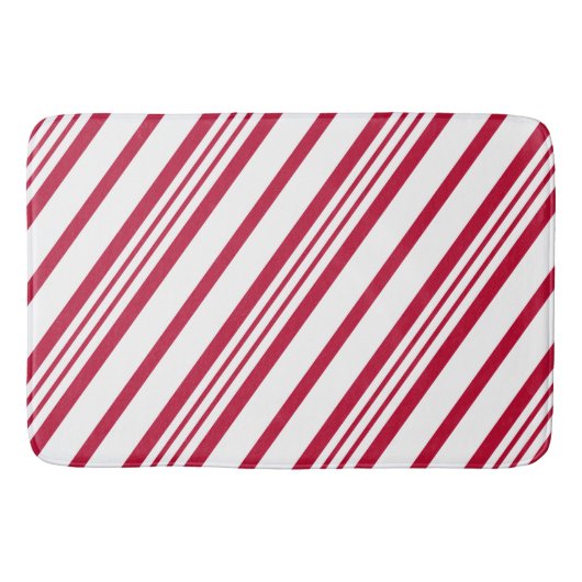 kerstsnoepriet Stripe Badmat (Voorkant)