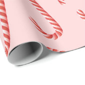 kerstsnoepriet Stripe Cadeaupapier (Rol Hoek)