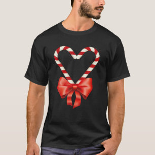 kerstsnoepriethart voor kinderen Mannen T-shirt