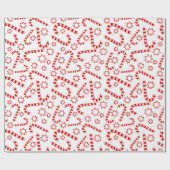 kerstsnoeprietpapier cadeaupapier (Vlak)