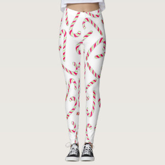 kerstsnoeprietpatroon leggings