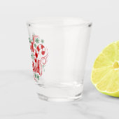 kerstsnoeprietten shot glas (Rechts)