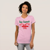 kerstsnoeprietten t-shirt (Voorkant volledig)