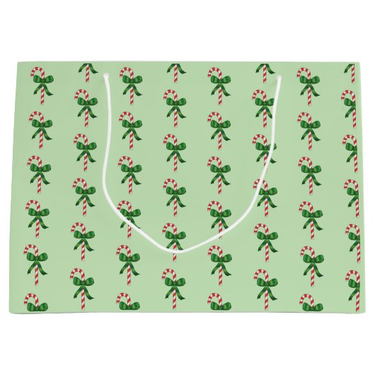 kerstsnoepschilderpatroon groot cadeauzakje (Voorkant)