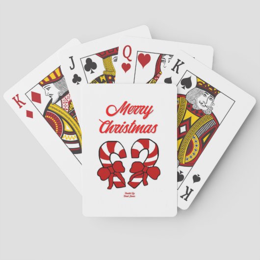 kerstsnoepsnoeren pokerkaarten (Achterkant)