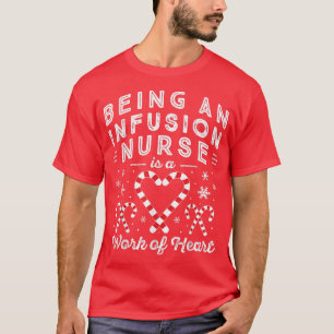 kerstsnoepsuikerriet Man Hart vrouwen NP Infus T-shirt